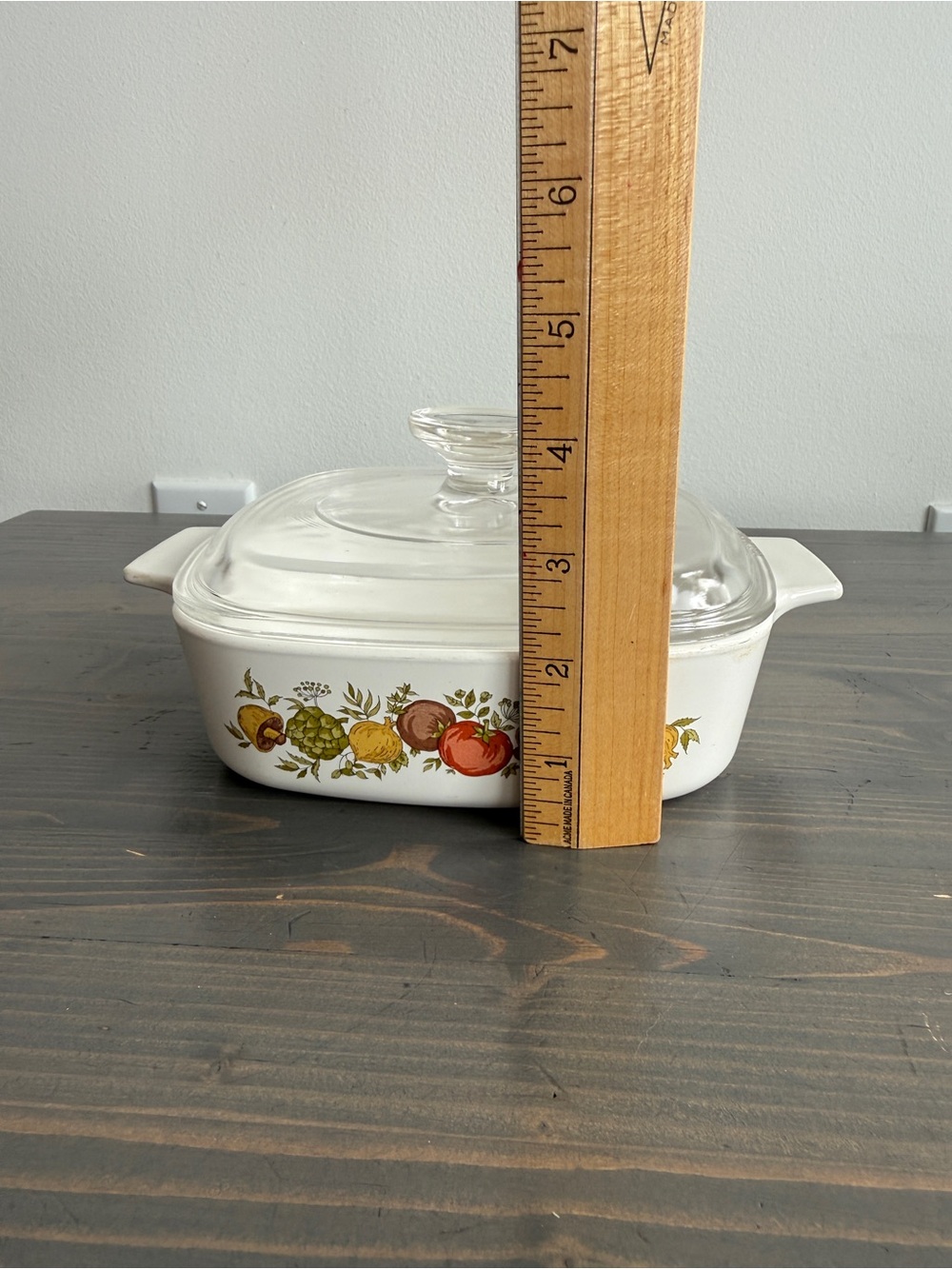 Vintage Corningware spice of life dish with glass Pyrex lid - Picture 3 of 14